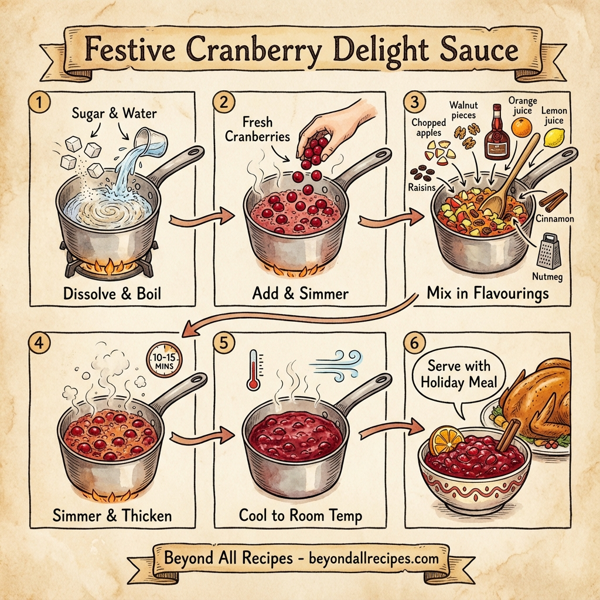 Festive Cranberry Delight Sauce instructions