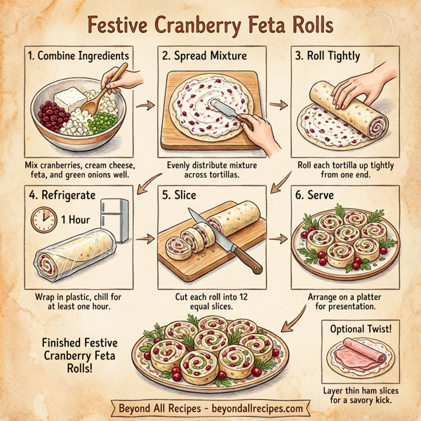Festive Cranberry Feta Rolls instructions