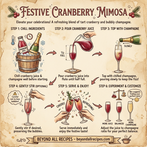 Festive Cranberry Mimosa instructions