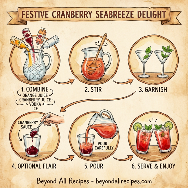 Festive Cranberry Seabreeze Delight instructions