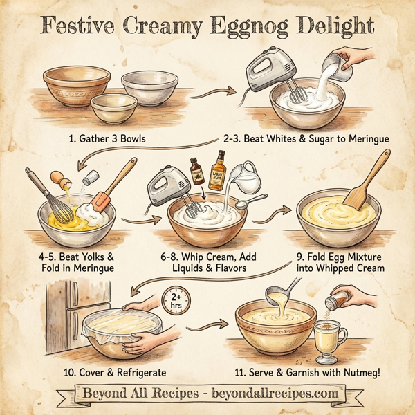 Festive Creamy Eggnog Delight instructions