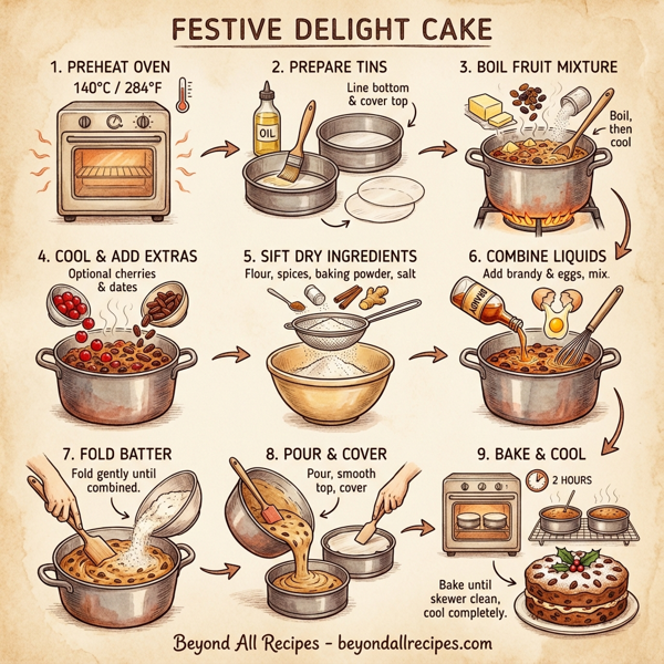 Festive Delight Cake instructions