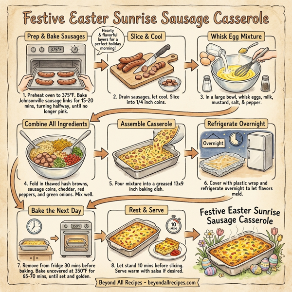 Festive Easter Sunrise Sausage Casserole instructions