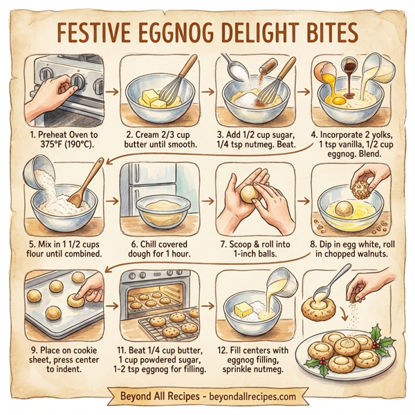 Festive Eggnog Delight Bites instructions
