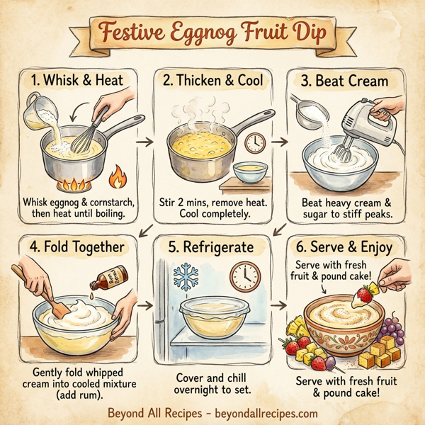 Festive Eggnog Fruit Dip instructions
