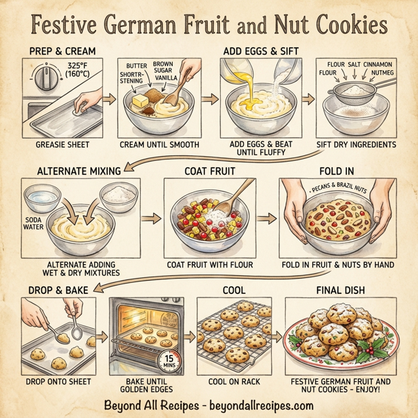 Festive German Fruit and Nut Cookies instructions