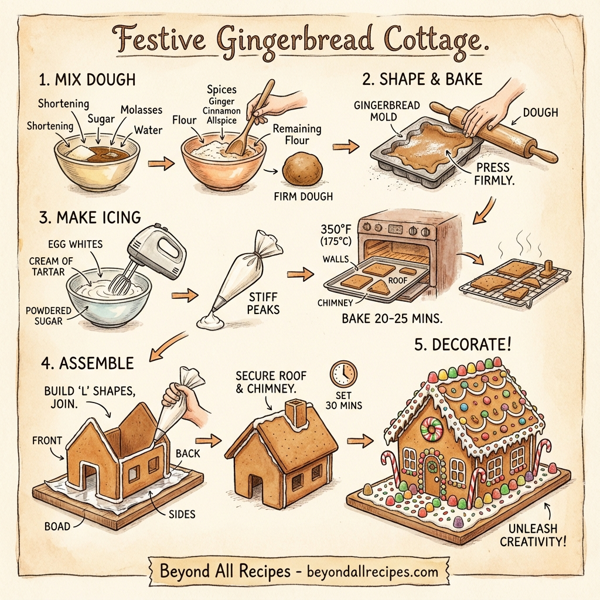Festive Gingerbread Cottage instructions