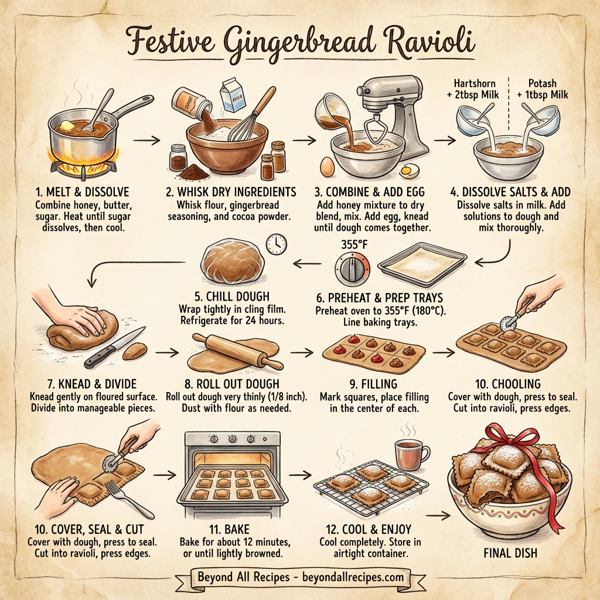 Festive Gingerbread Ravioli instructions