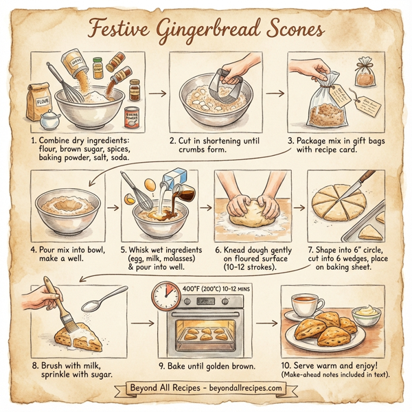 Festive Gingerbread Scones instructions