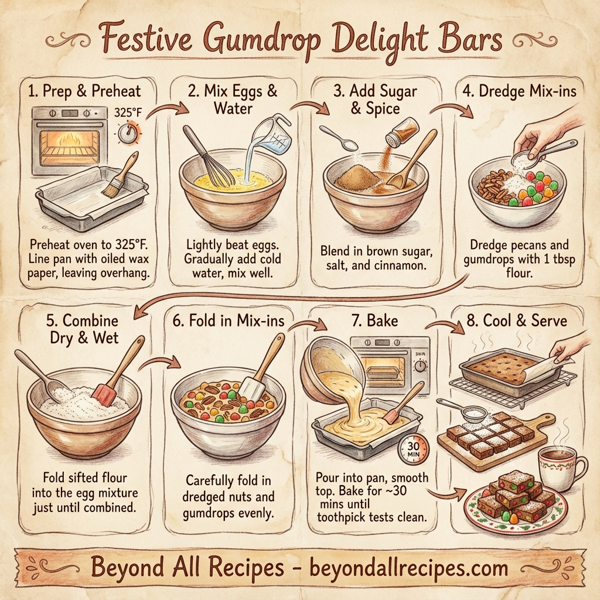 Festive Gumdrop Delight Bars instructions