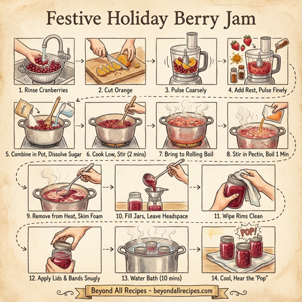 Festive Holiday Berry Jam instructions