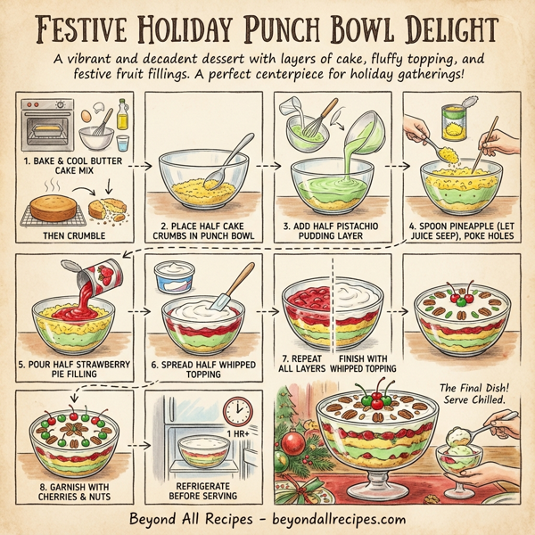 Festive Holiday Punch Bowl Delight instructions