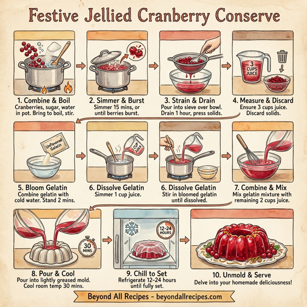 Festive Jellied Cranberry Conserve instructions