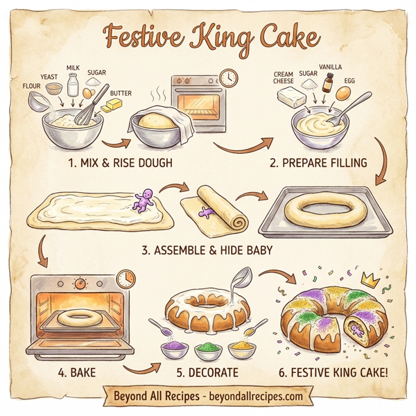 Festive King Cake instructions