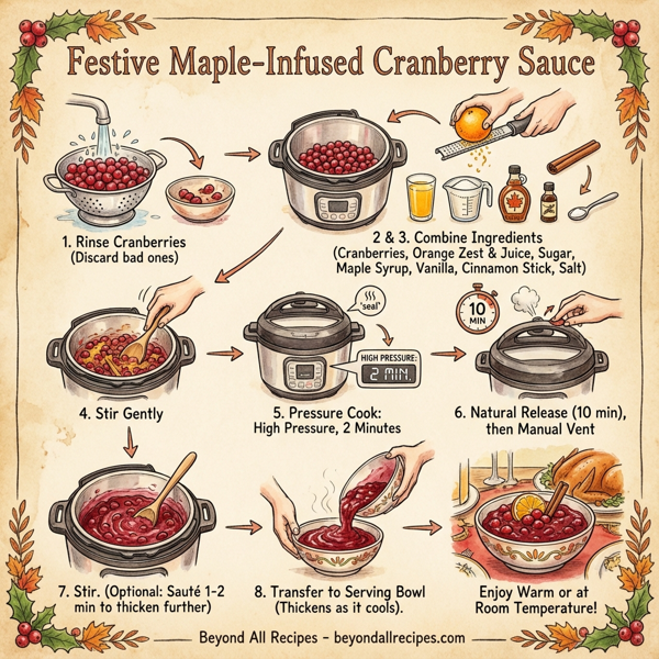 Festive Maple-Infused Cranberry Sauce instructions