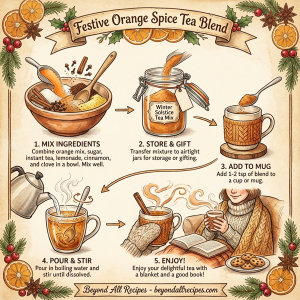 Festive Orange Spice Tea Blend instructions