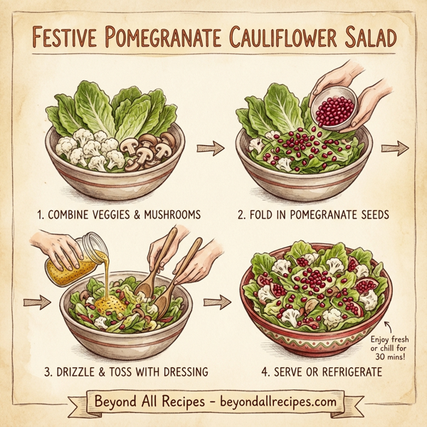 Festive Pomegranate Cauliflower Salad instructions
