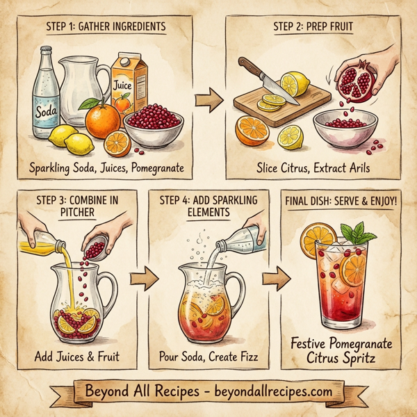 Festive Pomegranate Citrus Spritz instructions