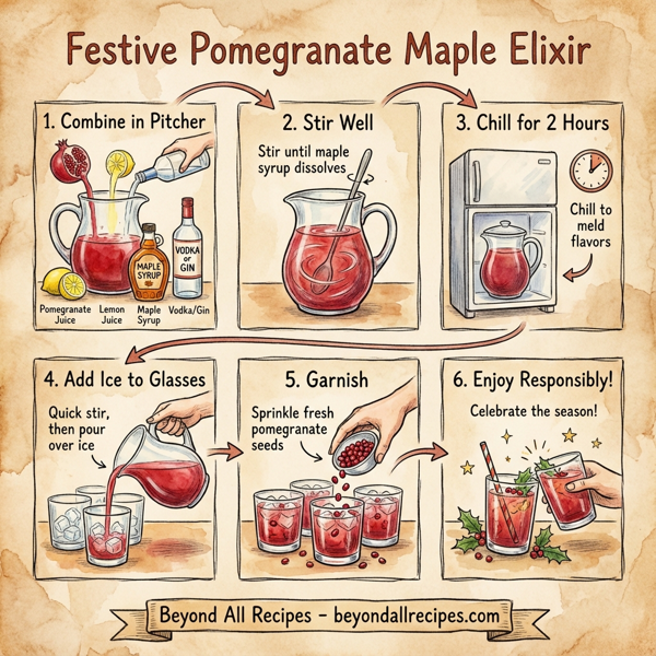Festive Pomegranate Maple Elixir instructions