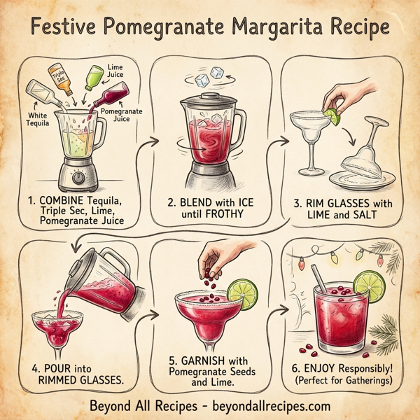 Festive Pomegranate Margarita instructions