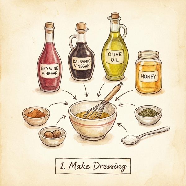 Festive Pomegranate Pear and Arugula Delight instructions