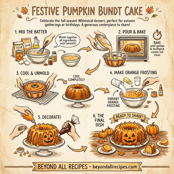 Festive Pumpkin Bundt Cake instructions