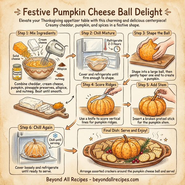 Festive Pumpkin Cheese Ball Delight instructions