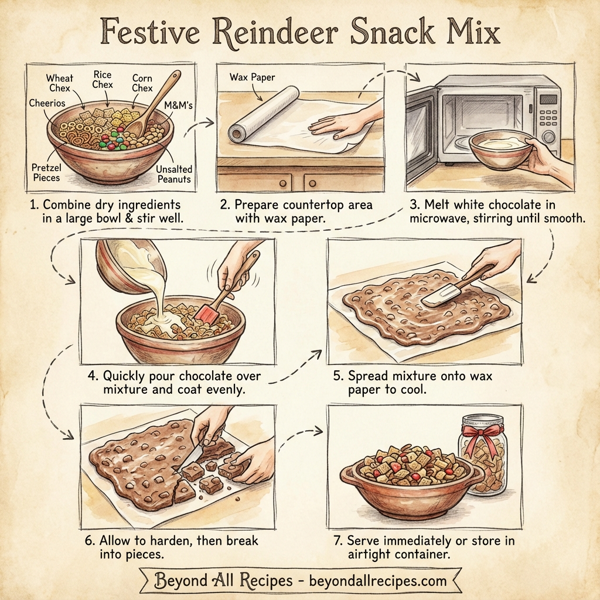 Festive Reindeer Snack Mix instructions