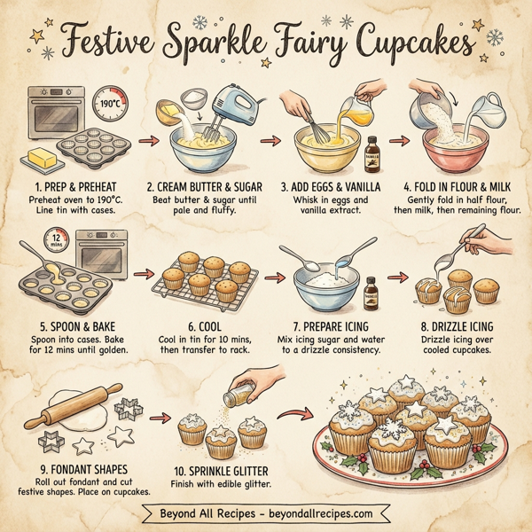 Festive Sparkle Fairy Cupcakes instructions