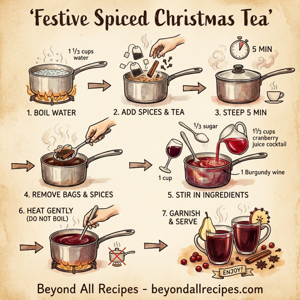 Festive Spiced Christmas Tea instructions