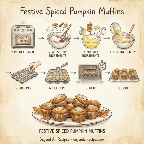 Festive Spiced Pumpkin Muffins instructions