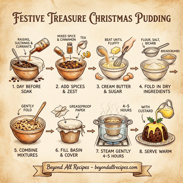 Festive Treasure Christmas Pudding instructions