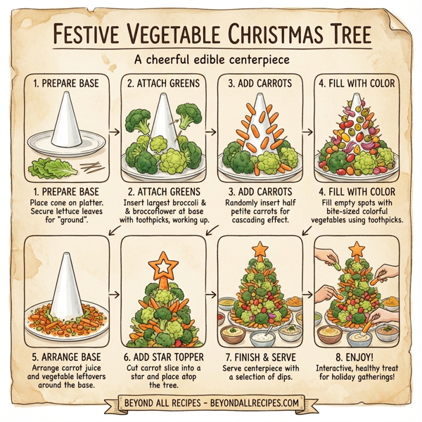 Festive Vegetable Christmas Tree instructions