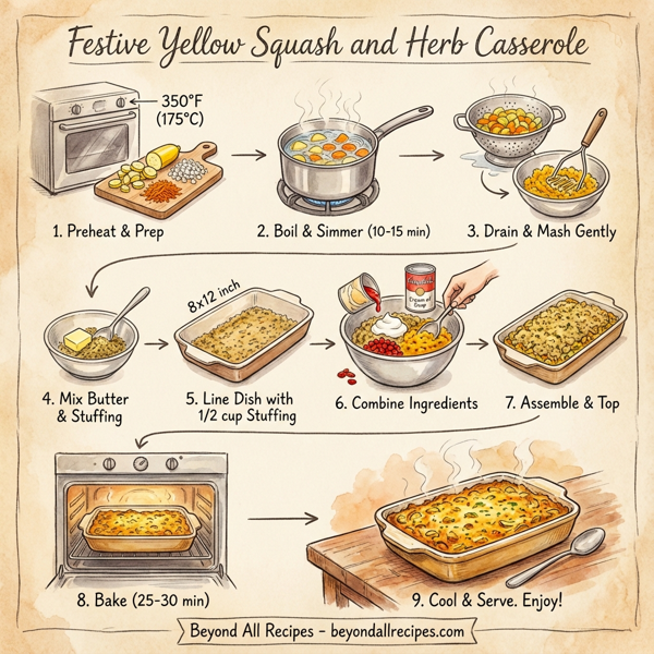 Festive Yellow Squash and Herb Casserole instructions