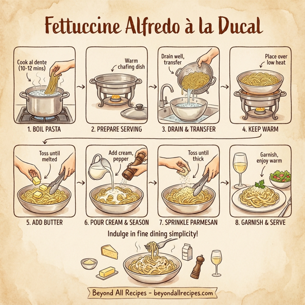 Fettuccine Alfredo à la Ducal instructions