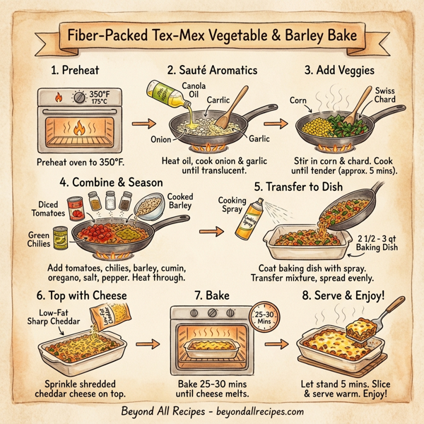 Fiber-Packed Tex-Mex Vegetable & Barley Bake instructions