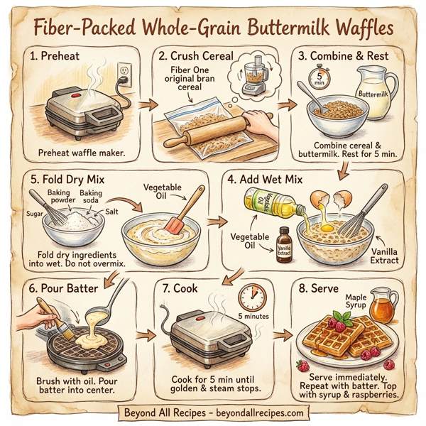 Fiber-Packed Whole-Grain Buttermilk Waffles instructions