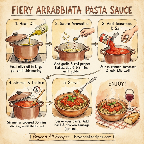 Fiery Arrabbiata Pasta Sauce instructions