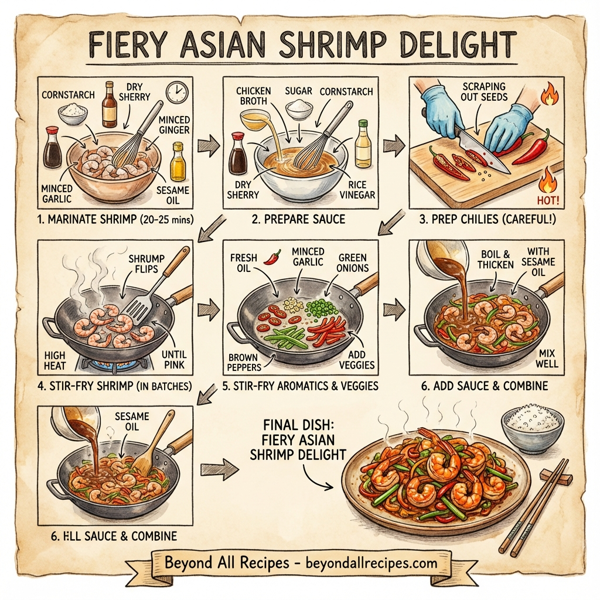 Fiery Asian Shrimp Delight instructions