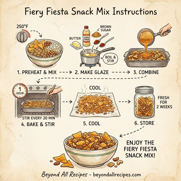 Fiery Fiesta Snack Mix instructions