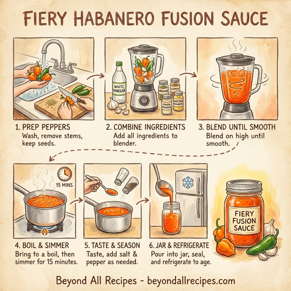 Fiery Habanero Fusion Sauce instructions
