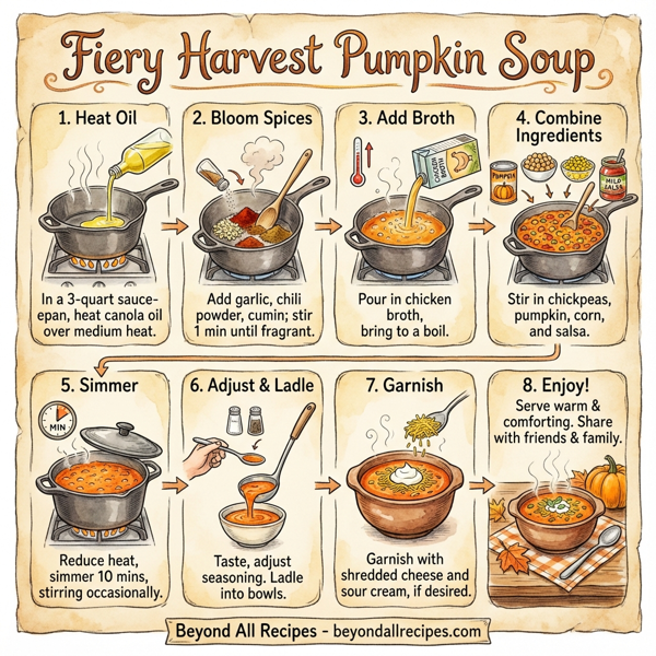 Fiery Harvest Pumpkin Soup instructions