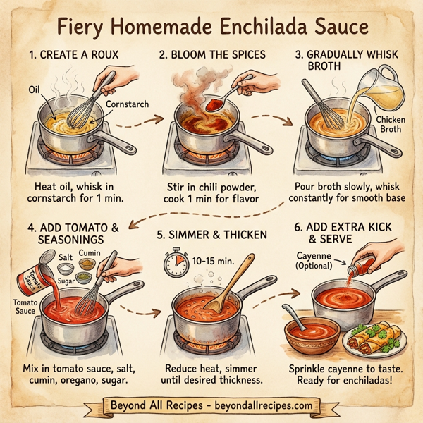 Fiery Homemade Enchilada Sauce instructions