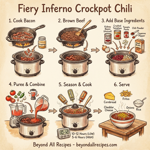 Fiery Inferno Crockpot Chili instructions