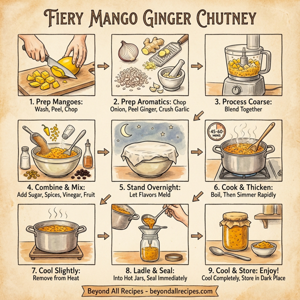Fiery Mango Ginger Chutney instructions