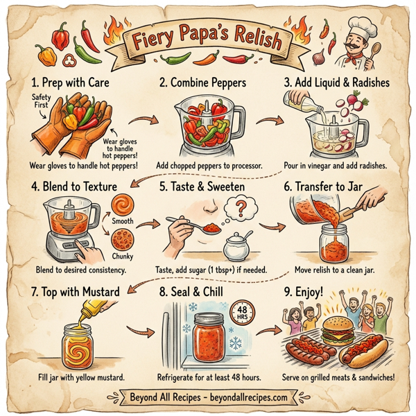 Fiery Papa's Relish instructions