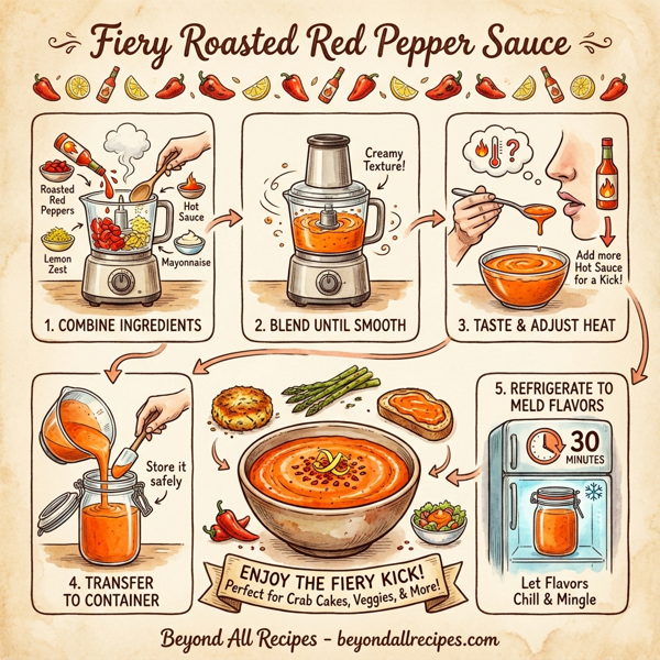 Fiery Roasted Red Pepper Sauce instructions
