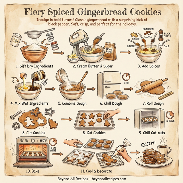 Fiery Spiced Gingerbread Cookies instructions