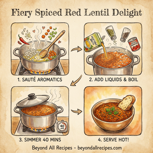 Fiery Spiced Red Lentil Delight instructions