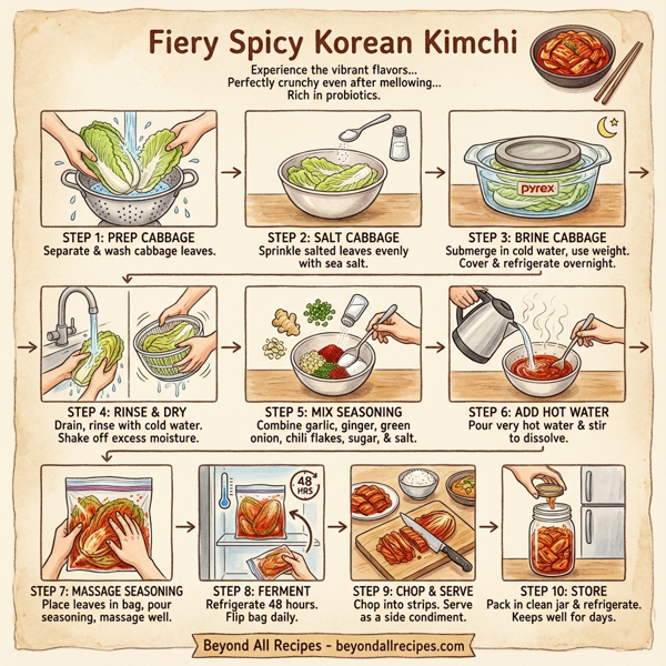 Fiery Spicy Korean Kimchi instructions